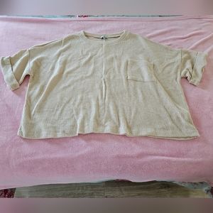 Women's Boxy Short Sleeve Knit Top